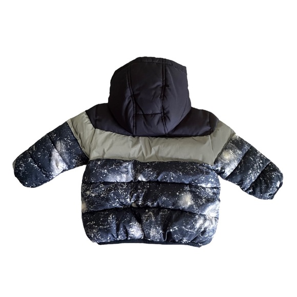 Navy-grey 2T puff jacket. New - Picture 5 of 7